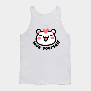 Love yourself polar bear Tank Top